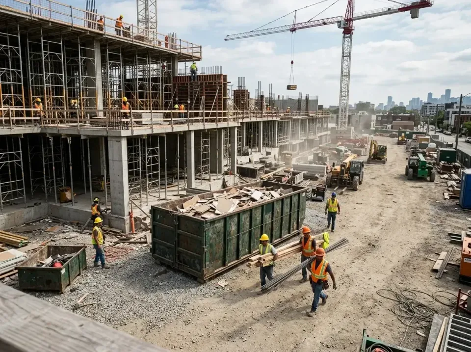 commercial-construction-site-w-002 — frequently asked questions, Low Cost Construction Dumpster Rental in Elmwood Place, OH